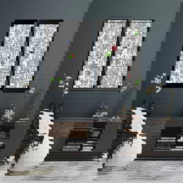 Wall art London | Set of 2 framed travel posters