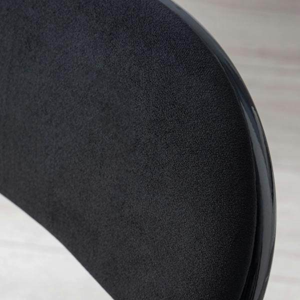 A.Unique Home Premium Metal Velvet Folding Chair - (1 x Chair - Black)