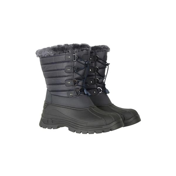 Mountain Warehouse Womens/Ladies Whistler Adaptive Snow Boots - Dark Blue - 