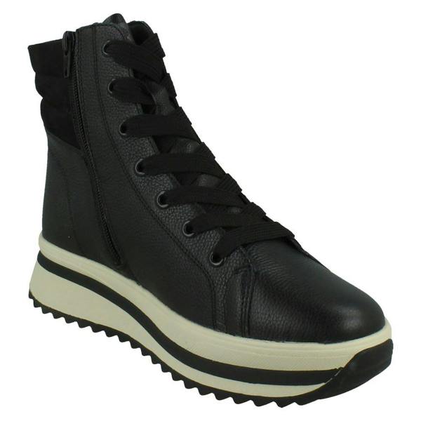 Rieker Ladies Rieker Dual Zip Casual Boots W3870