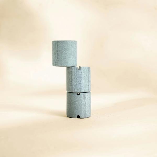 Coastal villa Homeware Cable Pillar Tower | Marble Cable Tidy and Desk Cable Organiser