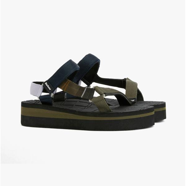 Barbour MILA Ankle Strap Sandals   in  Multicoloured