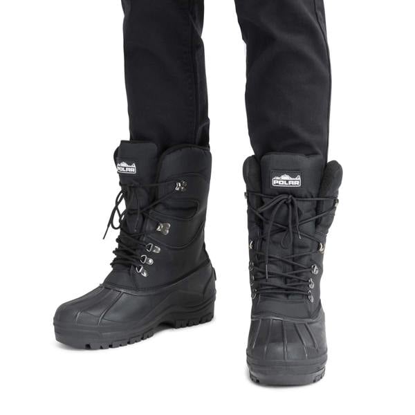VIVA Polar Men’s Waterproof Winter Boots - Lace-Up for Walking & Hiking