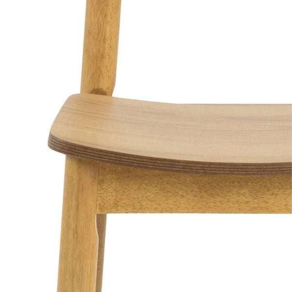 Furniture To Go Barlow Dining Chair in Matt Oak Set of 2