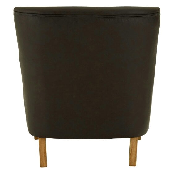 Interiors by Premier Trinity Brown Leather Effect Armchair