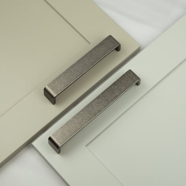 Handle & Home Antique Pewter Kitchen Cabinet D Handle