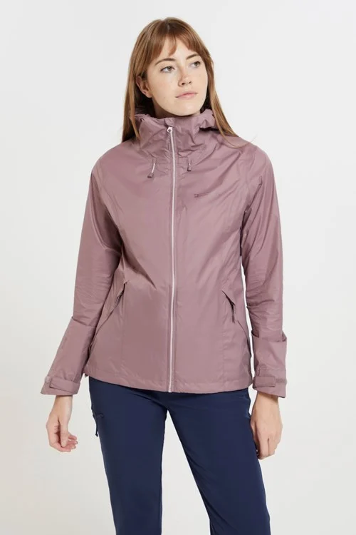 Mountain Warehouse Womens/Ladies Swerve Packaway Waterproof Jacket - Purple