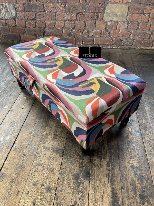 PREMIUM Multi Colour Ottoman Storage Bench coffee table - ISTOOLS