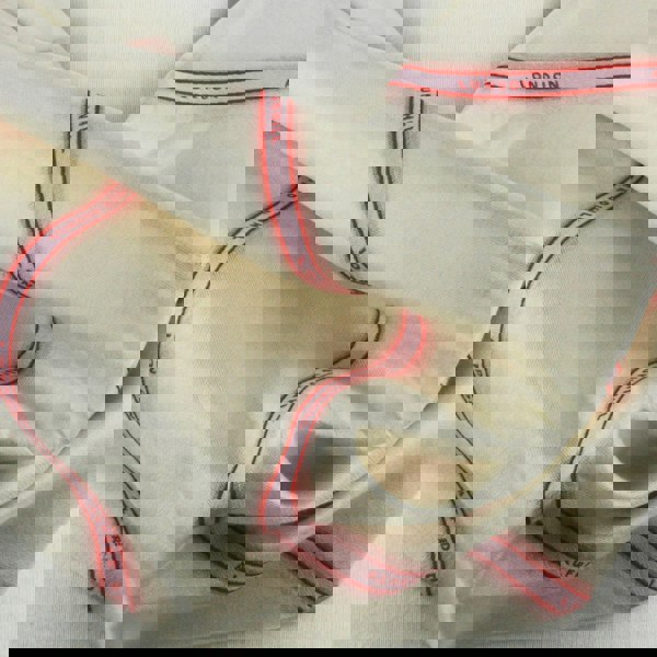 Dunhill finely woven raw silk selvedge patterned tubular scarf