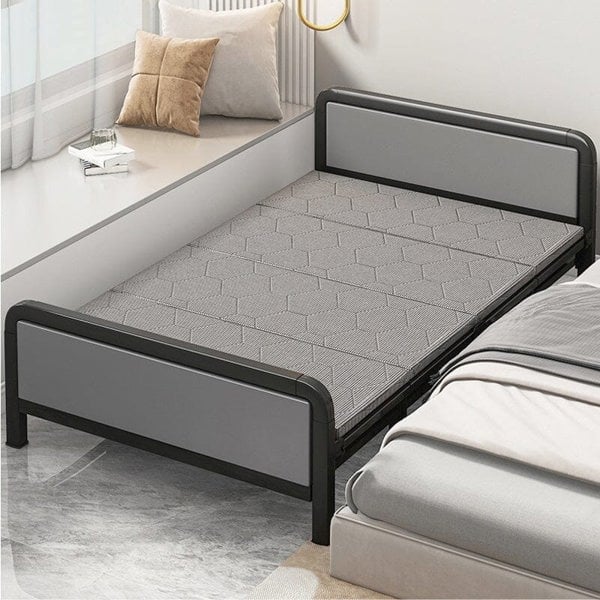 Portable Folding Guest Bed with Mattress Living and Home