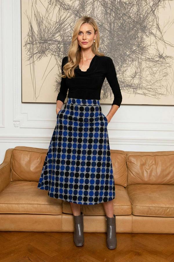 HotSquash A-Line Midi Skirt With Pockets