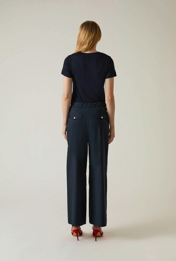 James Lakeland Cotton Navy Trousers