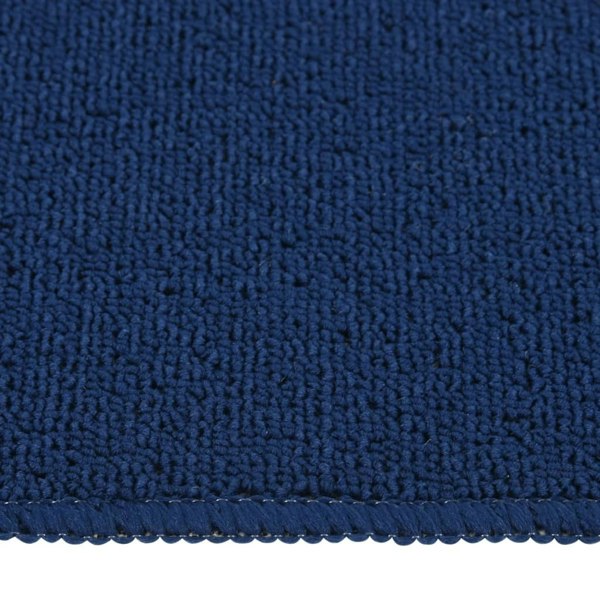 Berkfield Anti Slip Stair Mats 15 pcs 75x20 cm Navy Blue Rectangular