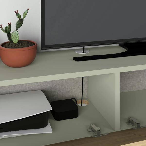 Decortie Francy Wall-Mounted TV Unit Modern Media Centre TV Cabinet 42" 135cm