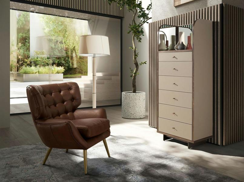 Angel Cerdá Chester Armchair Dark Brown Leather 5165