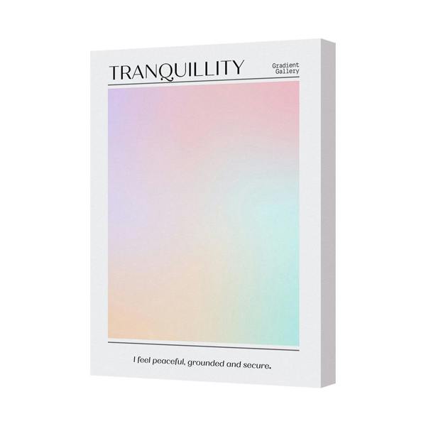 Benjamin Tate Design Tranquillity Gradient Gallery Canvas Print Pastel Color Abstract Artwork