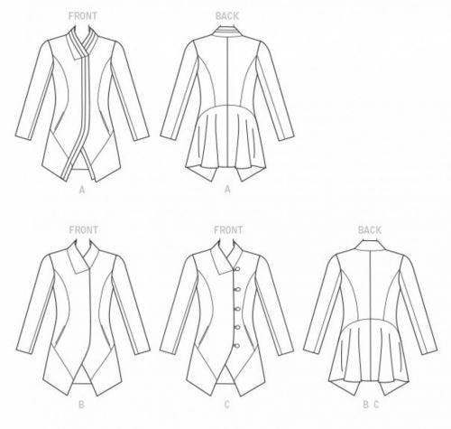 Vogue Sewing Pattern 9212, Jackets for Women, A5 (6-8-10-12-14) - Intermediate