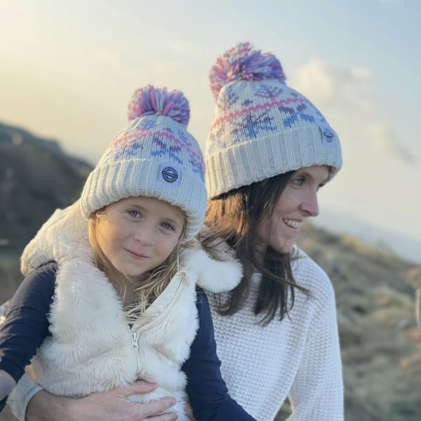 SuperBobble Nordic Bobble Hat Bundle - Pastel Ice Crystal