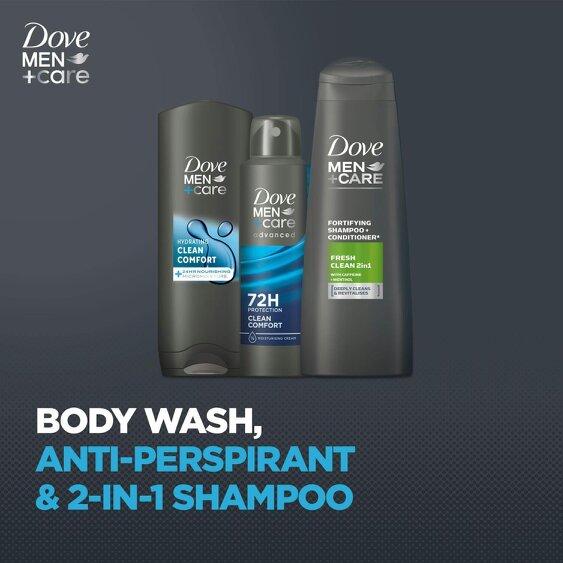Dove Men+Care Cleanse+Care Washbag Collection Gift Set 3 piece, Pack of 3