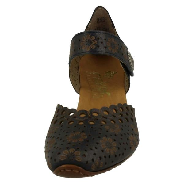 Rieker Ladies Rieker Punched Detailed Summer Shoes 43753
