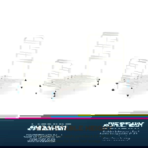 Dorel Home Millie Metal Bed White - Single