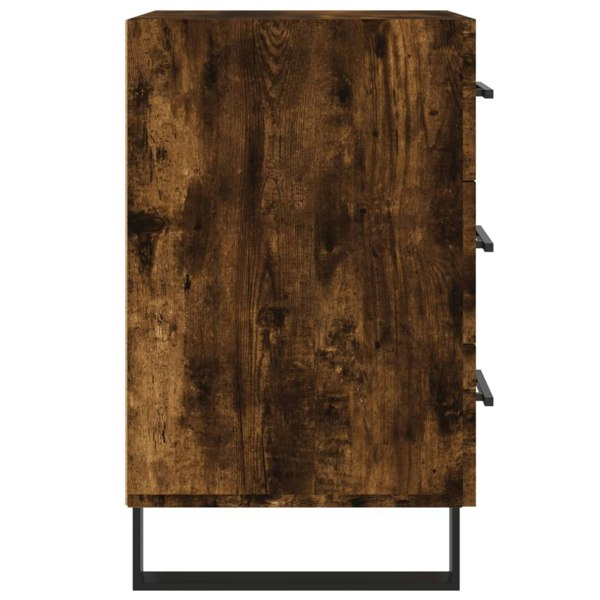 Berkfield Bedside Cabinet Smoked Oak 40x40x66 cm Engineered Wood