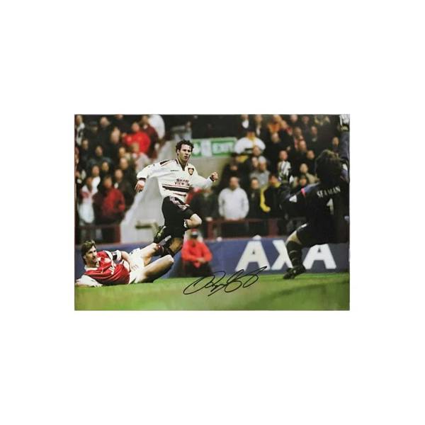 Ryan Giggs signed 1999 FA Cup Semi Final 16x20 photo. — Unframed