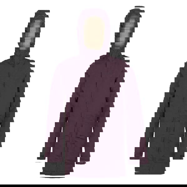 Regatta Childrens/Kids Farbank Ski Jacket - Deep Plum/Warm Taupe - 