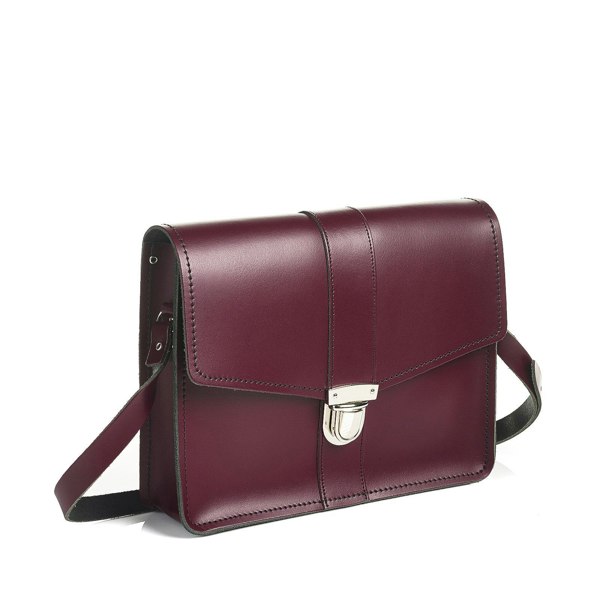 Marsala Red Leather Shoulder Bag - Shoulder Bag - Zatchels