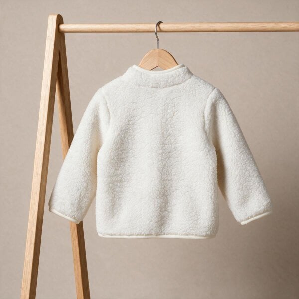 Mini Cuddles Heart Pocket Jacket (White)