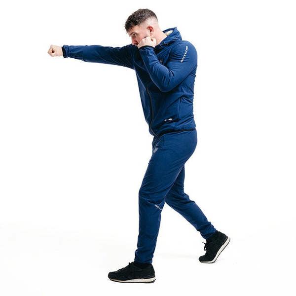 RDX Sports CLOTHING SAUNA SUIT H2 NAVY BLUE PLUS