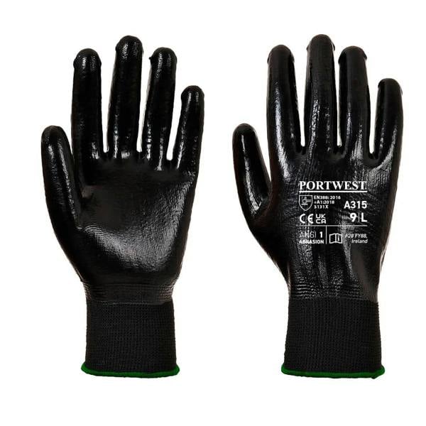 Grip 13 Full Coating Nitrile Glove (Pack of 12) - Hi-Vis Trousers