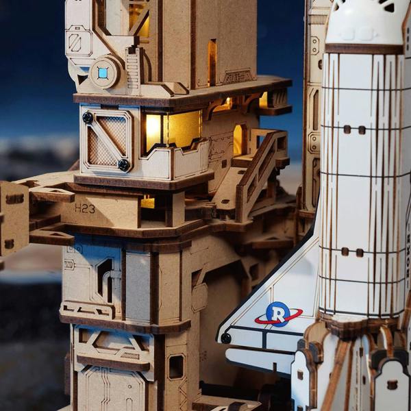 Dyzi 446 Piece Space Shuttle 3D Wooden Puzzle Model Kit