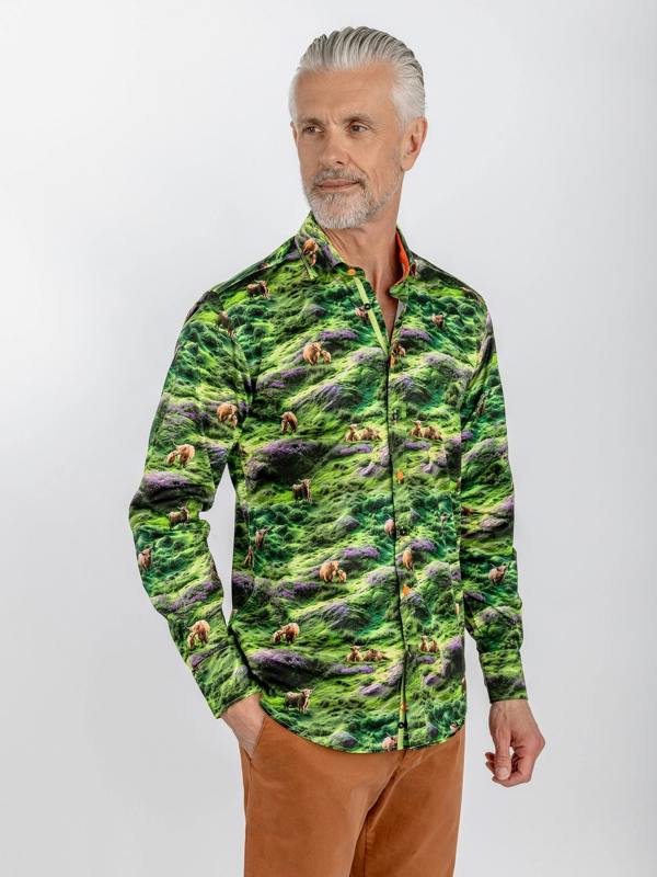 Claudio Lugli Highland Cow Photographic Print Shirt