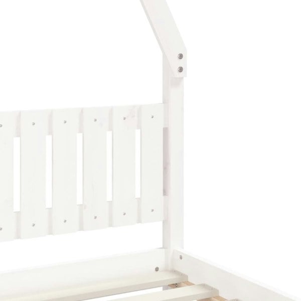 Berkfield Kids Bed Frame White 80x160 cm Solid Wood Pine
