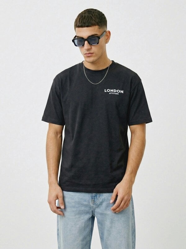 London Attitude Tokyo Dragon Oversized Heavyweight Cotton T-Shirt