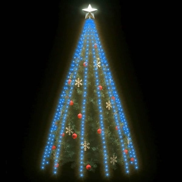 Berkfield Tree Lights with 500 LEDs Blue 500 cm Indoor Outdoor
