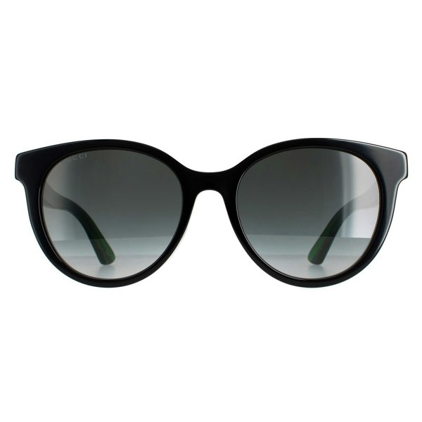 Gucci Sunglasses GG0702SKN 004 Black With Green and Red Grey Gradient