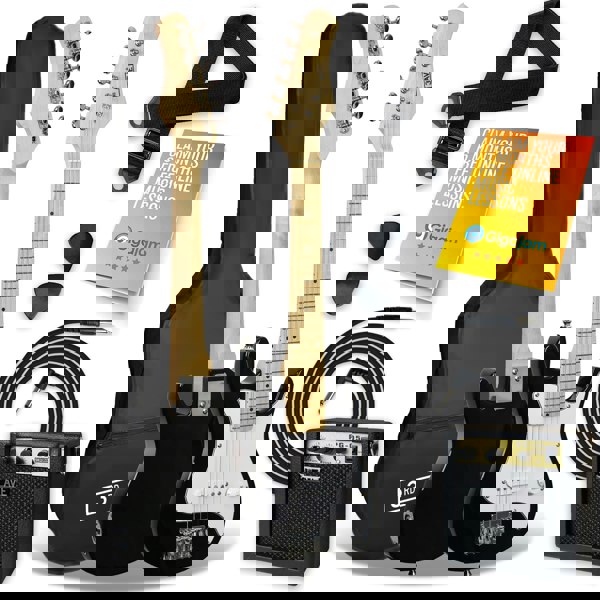 3rd Avenue Junior Electric Guitar Pack Pink Electric Guitars#Colour_Black and White