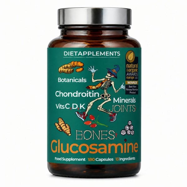 Dietapplements Glucosamine, Chondroitin, Turmeric, Vitamins & Minerals for the Bones & Joints