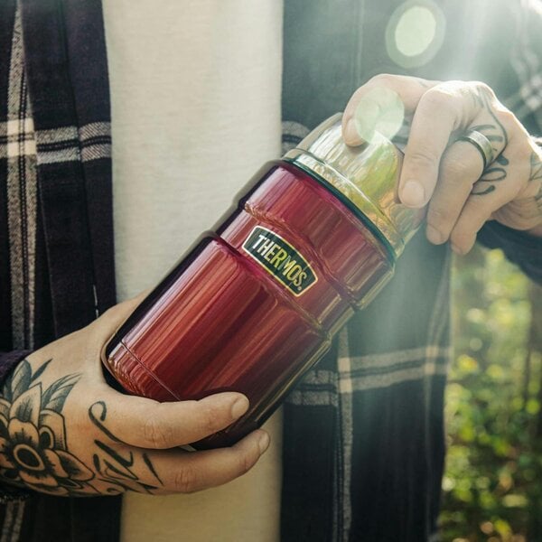 Thermos Stainless King 710ml Insulated Food Flask 14h Hot 24h Cold Pink