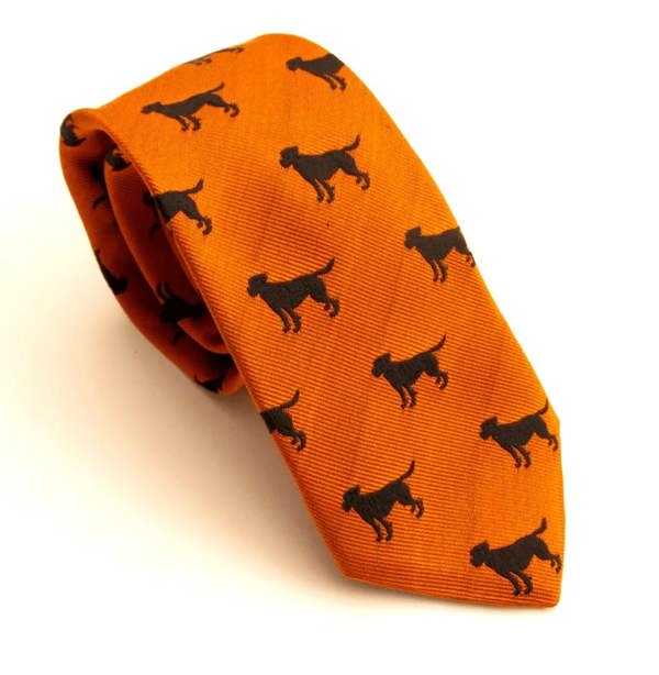 Labrador Country Silk Neck-Tie by Van Buck – Premium Men's Patterned Shirt by Claudio Lugli | Bold Design, Tailored Fit, Best Printed Shirts