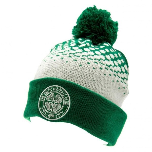 Celtic FC Unisex Adults FD Ski Hat - Green/White