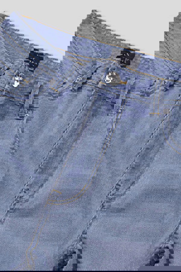 ENORSIA Mens Sky Loose Fit Blue Jeans