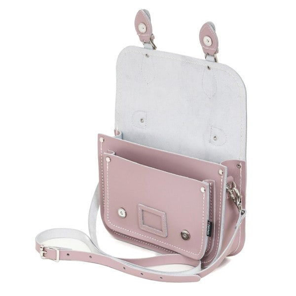 Rose Quartz Leather Midi Satchel - Midi Satchel - Zatchels