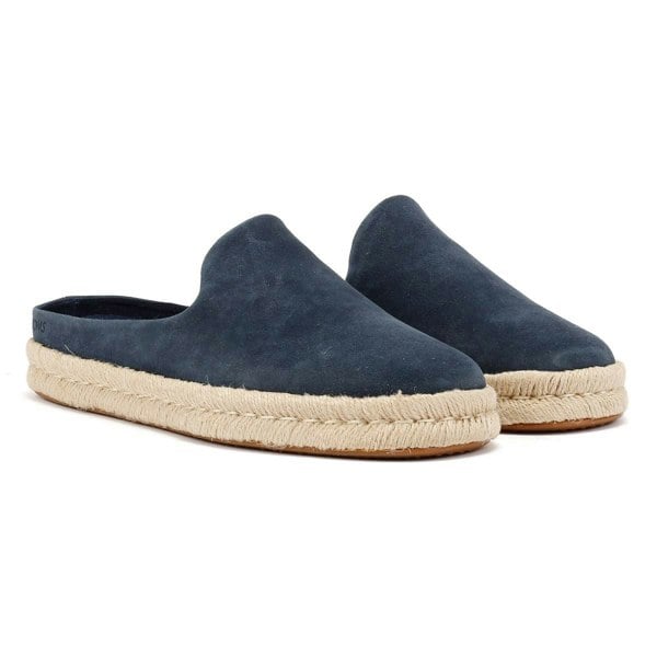 TOMS Santiago Suede Men's Navy Mules