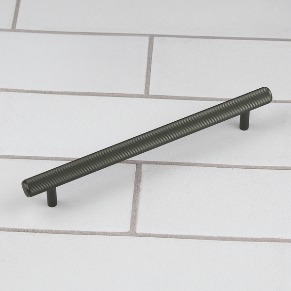 Handle & Home Dark Grey Anthracite Reeded Handles