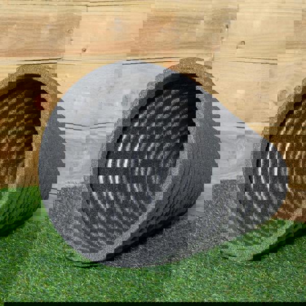 Samuel Alexander 33cm x 48cm Large Plastic Trojan Garden Plant Pot in Dark Grey