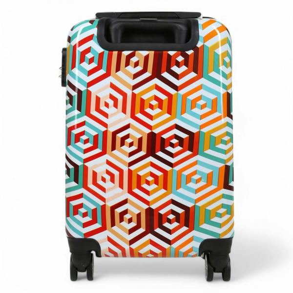 Snowball Hard Shell Printed Cabin 55 x 36 x 20 cm PP Suitcase Luggage Suitable for Easyjet, Ryanair