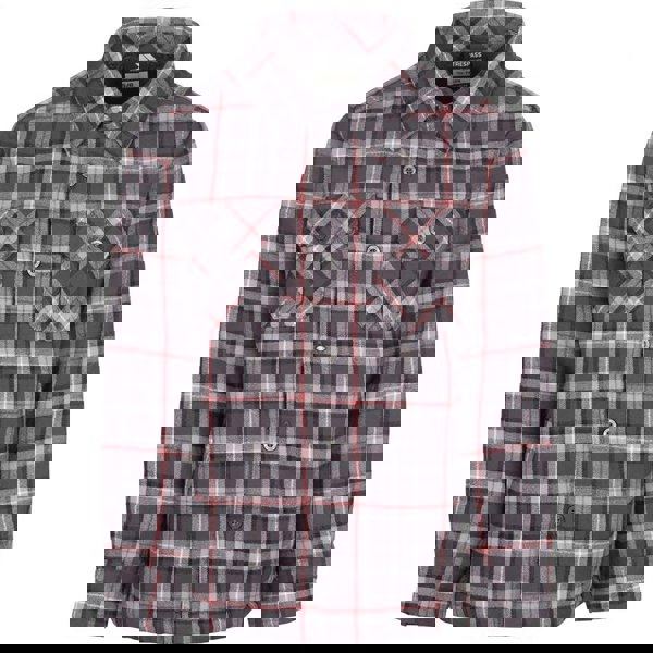 Trespass Kids Average Long Sleeved Gingham Shirt - Dark Grey Check